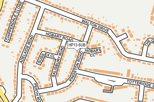 HP13 6UB map - OS OpenMap – Local (Ordnance Survey)