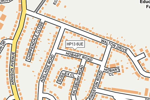 HP13 6UE map - OS OpenMap – Local (Ordnance Survey)