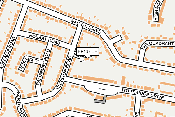 HP13 6UF map - OS OpenMap – Local (Ordnance Survey)