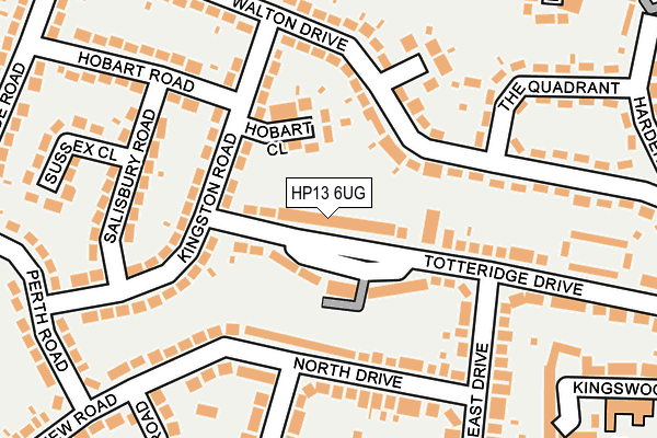 HP13 6UG map - OS OpenMap – Local (Ordnance Survey)