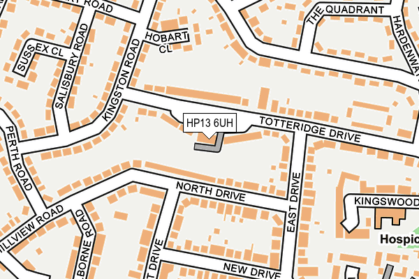 HP13 6UH map - OS OpenMap – Local (Ordnance Survey)