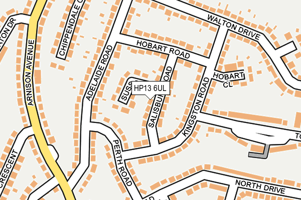 HP13 6UL map - OS OpenMap – Local (Ordnance Survey)