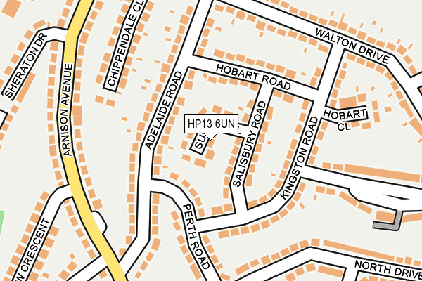 HP13 6UN map - OS OpenMap – Local (Ordnance Survey)