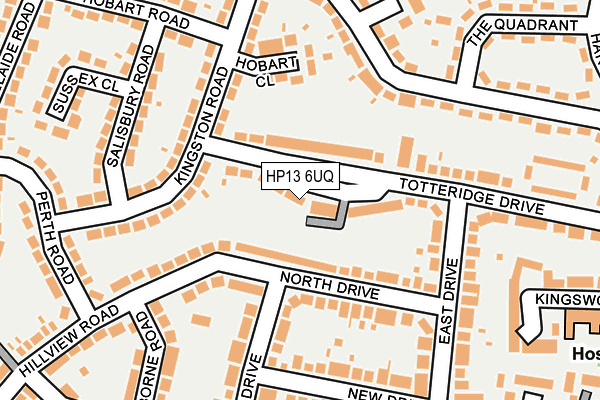 HP13 6UQ map - OS OpenMap – Local (Ordnance Survey)
