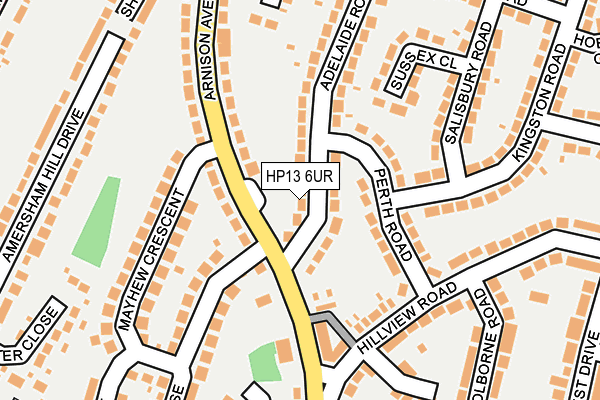 HP13 6UR map - OS OpenMap – Local (Ordnance Survey)