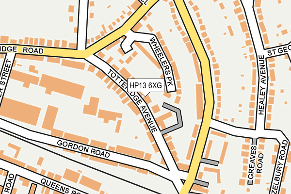 HP13 6XG map - OS OpenMap – Local (Ordnance Survey)