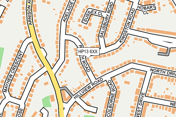 HP13 6XX map - OS OpenMap – Local (Ordnance Survey)