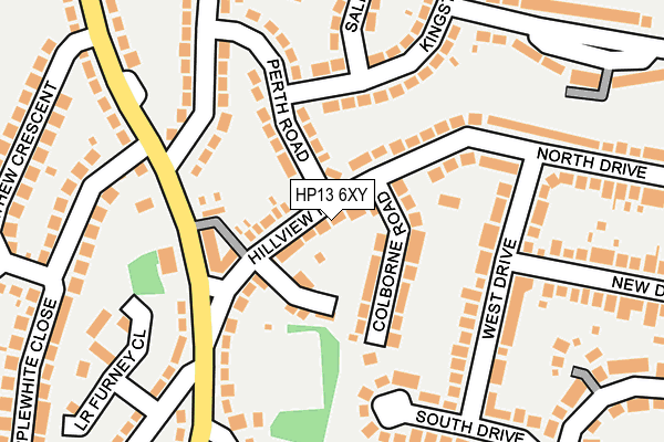 HP13 6XY map - OS OpenMap – Local (Ordnance Survey)