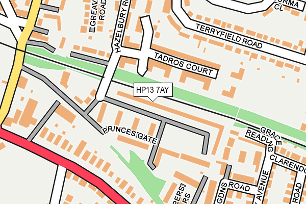 HP13 7AY map - OS OpenMap – Local (Ordnance Survey)