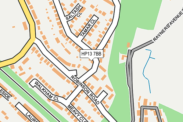 HP13 7BB map - OS OpenMap – Local (Ordnance Survey)