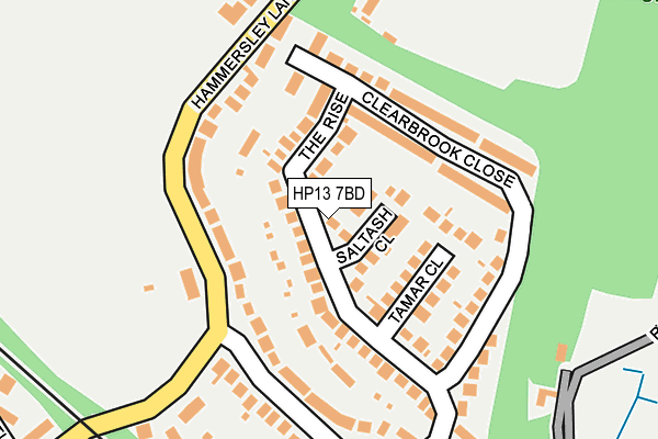 HP13 7BD map - OS OpenMap – Local (Ordnance Survey)