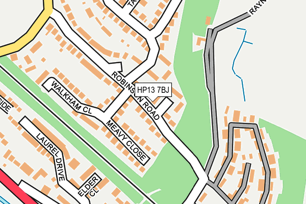 HP13 7BJ map - OS OpenMap – Local (Ordnance Survey)