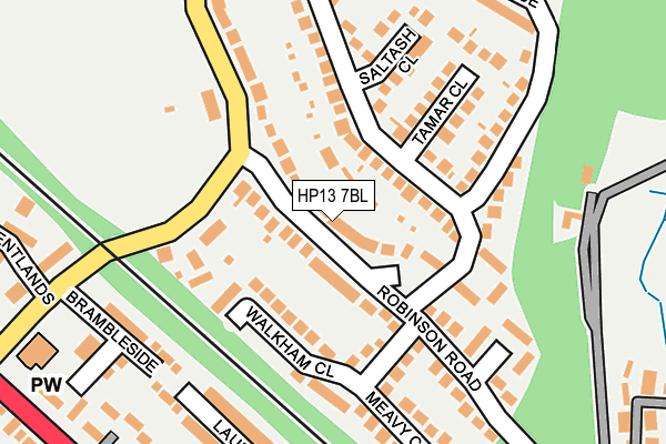 HP13 7BL map - OS OpenMap – Local (Ordnance Survey)