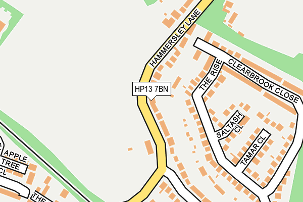 HP13 7BN map - OS OpenMap – Local (Ordnance Survey)