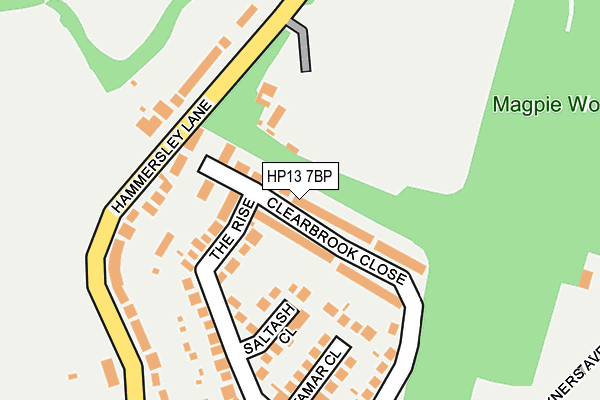 HP13 7BP map - OS OpenMap – Local (Ordnance Survey)