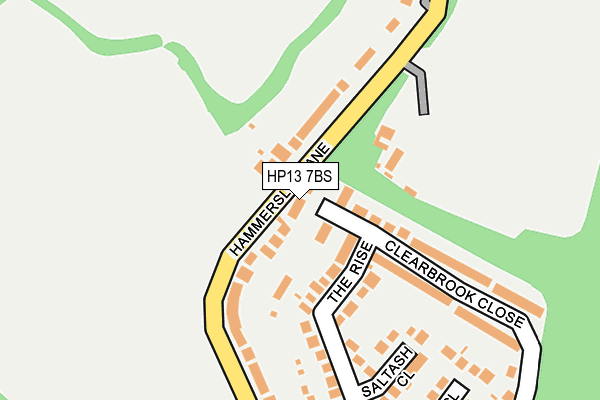 HP13 7BS map - OS OpenMap – Local (Ordnance Survey)