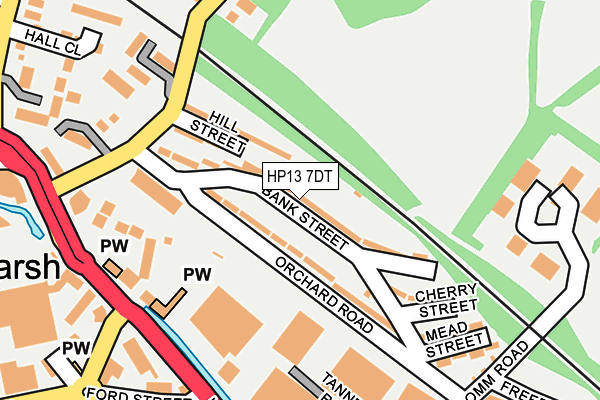 HP13 7DT map - OS OpenMap – Local (Ordnance Survey)