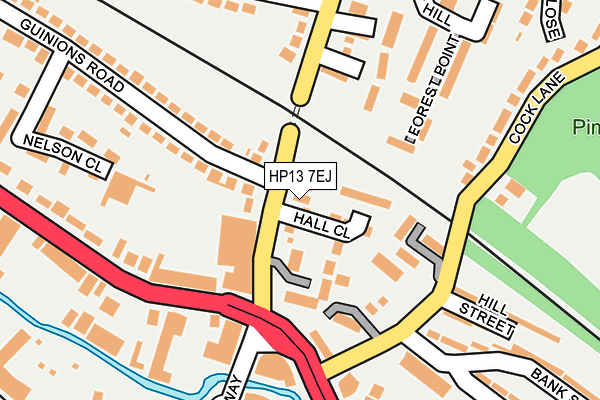 HP13 7EJ map - OS OpenMap – Local (Ordnance Survey)