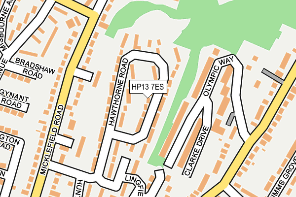 HP13 7ES map - OS OpenMap – Local (Ordnance Survey)