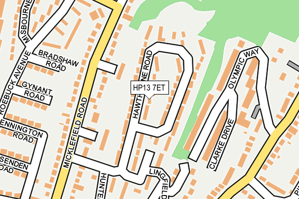 HP13 7ET map - OS OpenMap – Local (Ordnance Survey)