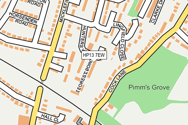 HP13 7EW map - OS OpenMap – Local (Ordnance Survey)