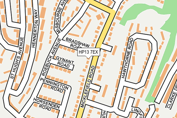 HP13 7EX map - OS OpenMap – Local (Ordnance Survey)
