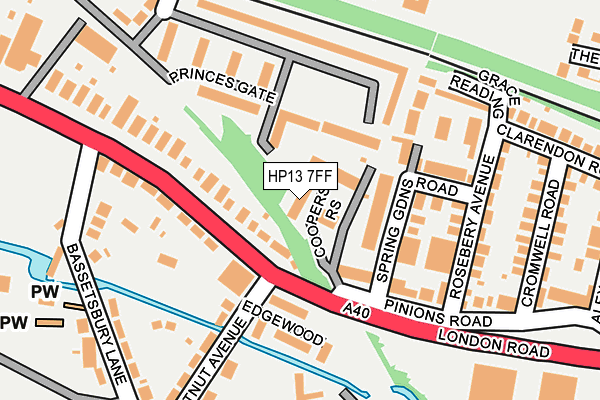 HP13 7FF map - OS OpenMap – Local (Ordnance Survey)