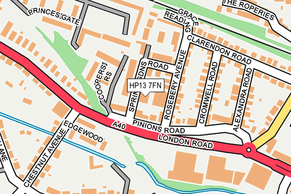 HP13 7FN map - OS OpenMap – Local (Ordnance Survey)