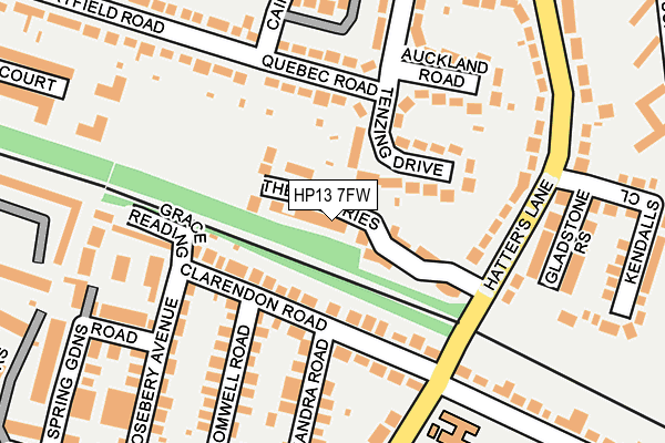HP13 7FW map - OS OpenMap – Local (Ordnance Survey)