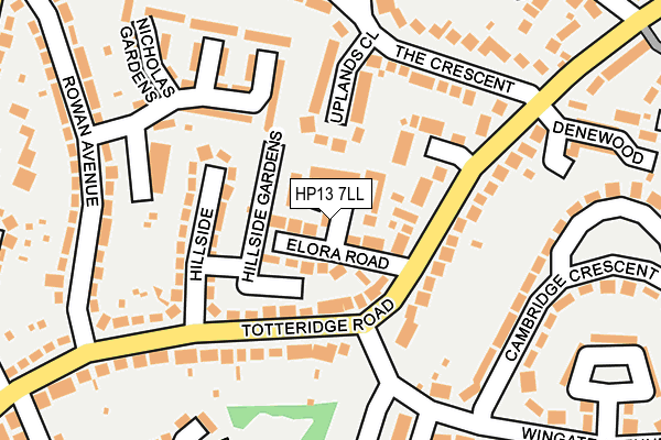 HP13 7LL map - OS OpenMap – Local (Ordnance Survey)