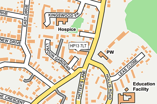 HP13 7LT map - OS OpenMap – Local (Ordnance Survey)