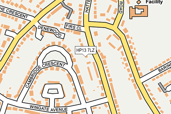 HP13 7LZ map - OS OpenMap – Local (Ordnance Survey)