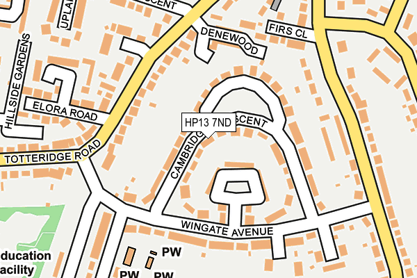 HP13 7ND map - OS OpenMap – Local (Ordnance Survey)