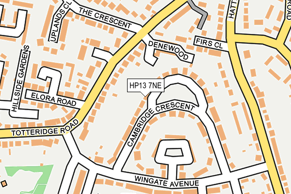 HP13 7NE map - OS OpenMap – Local (Ordnance Survey)