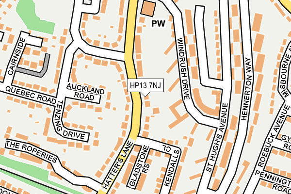 HP13 7NJ map - OS OpenMap – Local (Ordnance Survey)
