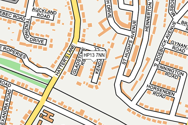 HP13 7NN map - OS OpenMap – Local (Ordnance Survey)