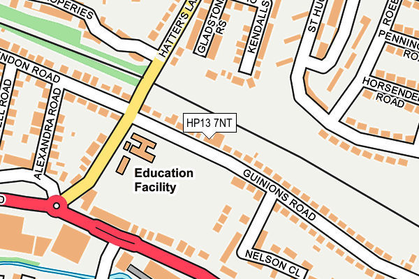 HP13 7NT map - OS OpenMap – Local (Ordnance Survey)