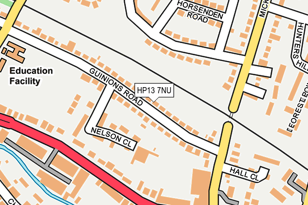 HP13 7NU map - OS OpenMap – Local (Ordnance Survey)