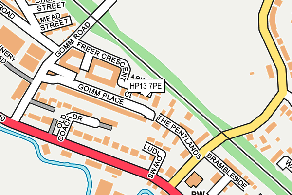 HP13 7PE map - OS OpenMap – Local (Ordnance Survey)