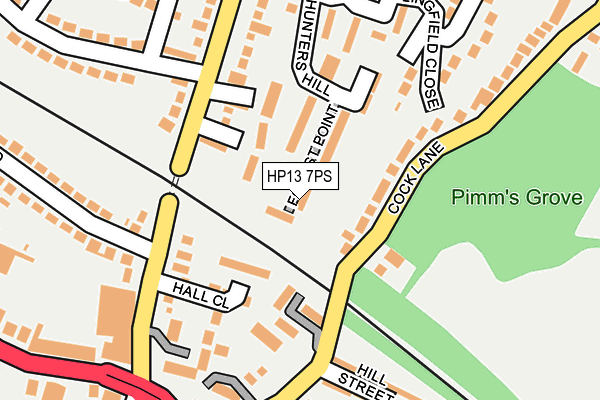 HP13 7PS map - OS OpenMap – Local (Ordnance Survey)