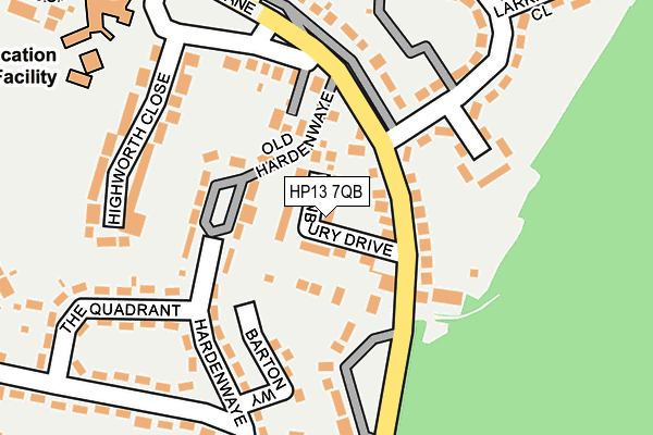 HP13 7QB map - OS OpenMap – Local (Ordnance Survey)