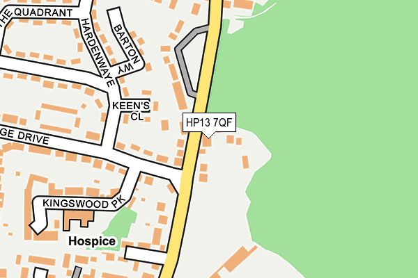 HP13 7QF map - OS OpenMap – Local (Ordnance Survey)