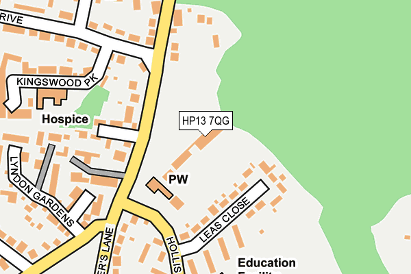HP13 7QG map - OS OpenMap – Local (Ordnance Survey)
