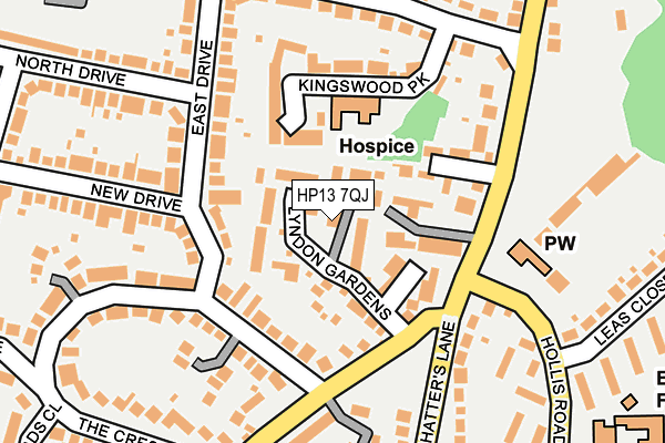 HP13 7QJ map - OS OpenMap – Local (Ordnance Survey)