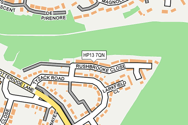 HP13 7QN map - OS OpenMap – Local (Ordnance Survey)