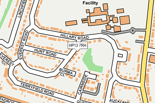 HP13 7RH map - OS OpenMap – Local (Ordnance Survey)