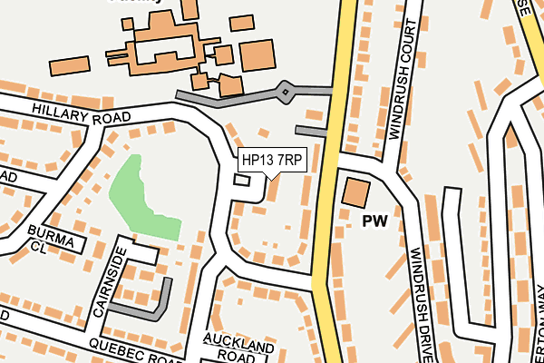 HP13 7RP map - OS OpenMap – Local (Ordnance Survey)