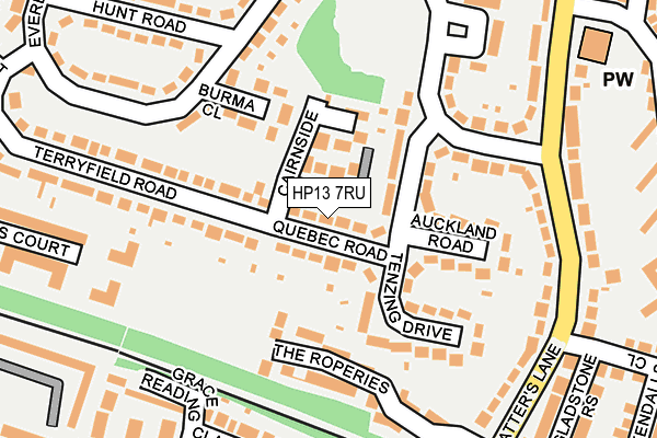 HP13 7RU map - OS OpenMap – Local (Ordnance Survey)
