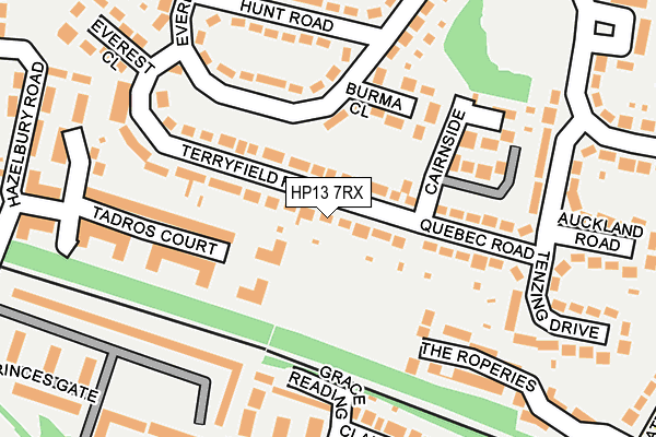 HP13 7RX map - OS OpenMap – Local (Ordnance Survey)