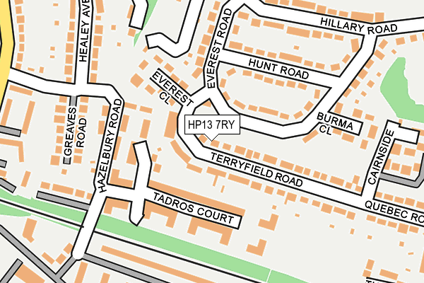 HP13 7RY map - OS OpenMap – Local (Ordnance Survey)